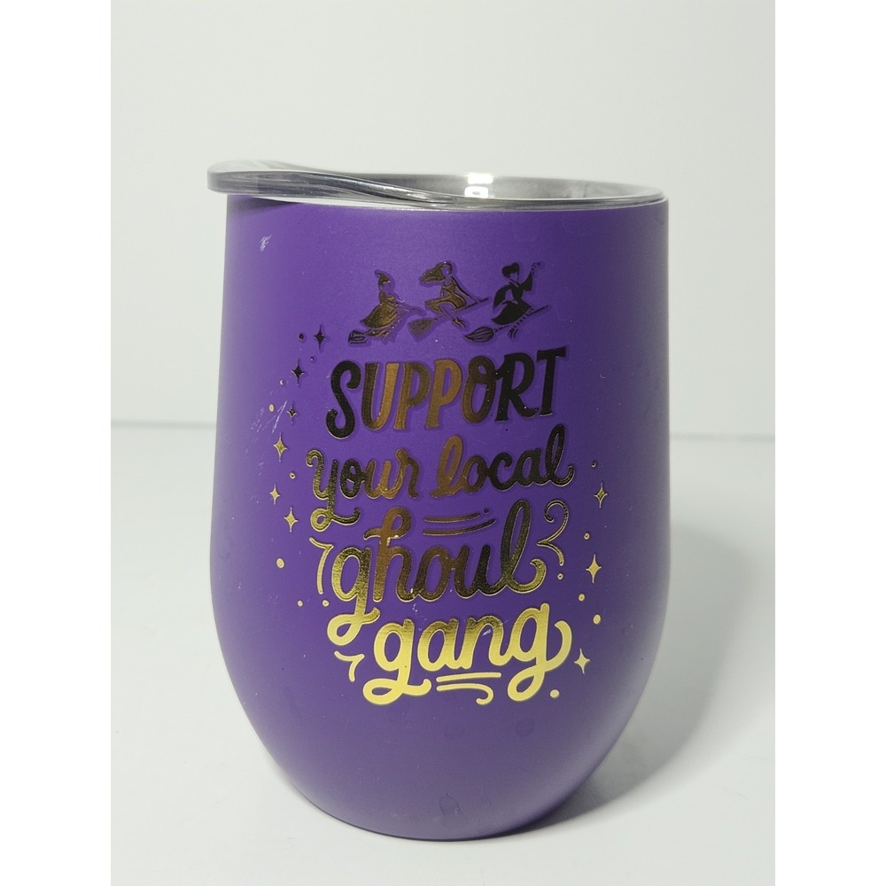 Hallmark Disney Hocus Pocus Ghoul Gang Stainless Steel Tumbler Glass 11 Oz
